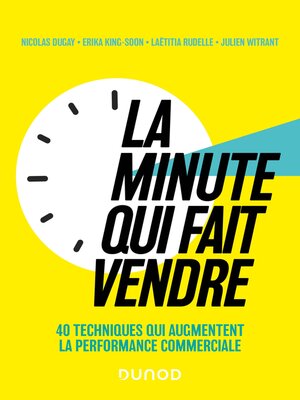cover image of La minute qui fait vendre